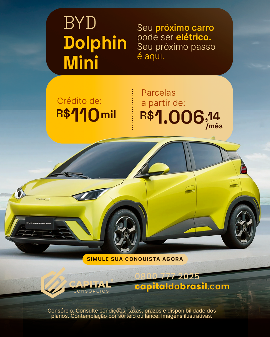Simulação para BYD Dolphin Mini