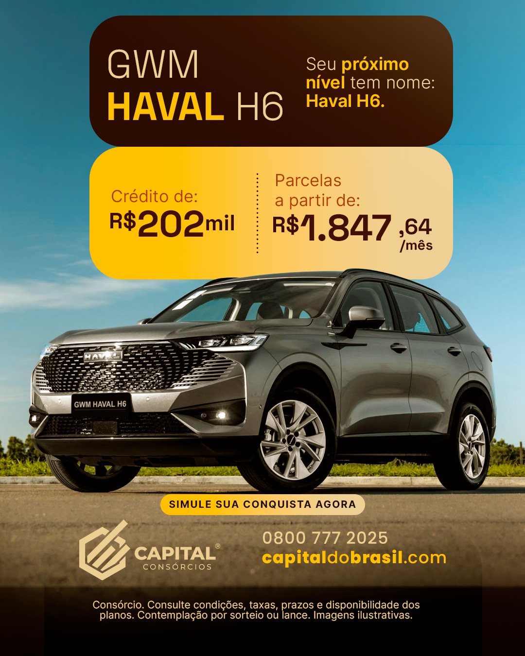 Simulação para GWM Haval H6